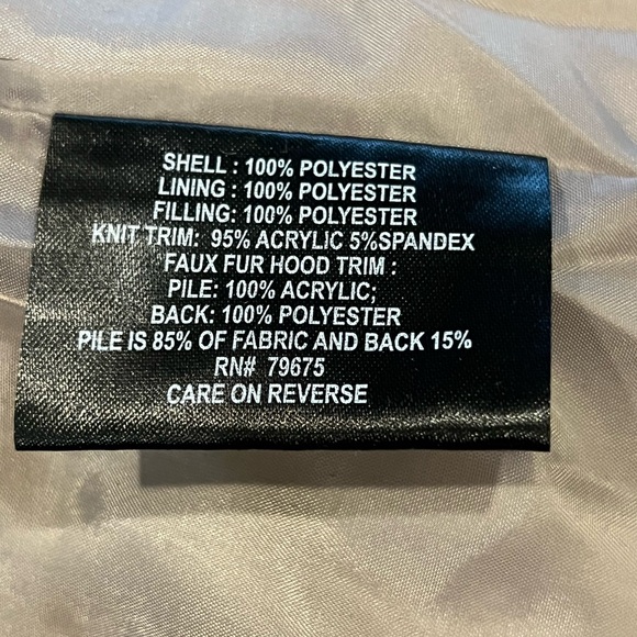 Tower by London Fog Long Puffer Coat with faux fur hood NWT - Picture 9 of 9